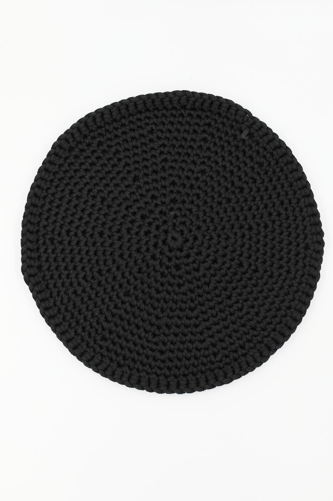 Podkładka na stół pleciona czarna