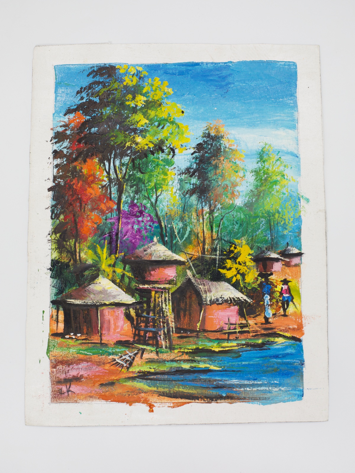 Pejzaż KOLORI – obraz zambijskiego artysty